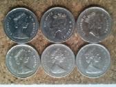 Monetos.canada 25 centai 1975-1995m.
