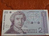 Kroatija 25 Dinarai 1991m. Unc