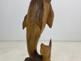 Medinė delfino skulptūra - nuotraukos Nr. 2