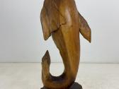 Medinė delfino skulptūra - nuotraukos Nr. 5