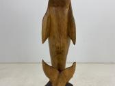 Medinė delfino skulptūra - nuotraukos Nr. 6