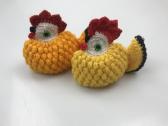Velykinė dekoracija megzta vištyte ir gaidžiukas - nuotraukos Nr. 3
