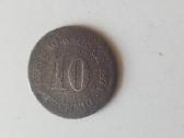 Vokietijos imperija 1874m. 10 pfennig