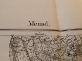 1912 m. Memelio žemėlapio kopija