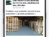 Euro padėklai, paletės, šarnyrinė tara / apvadai