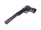 Beretta – Airsoft metalinis pistoletas su duslintu