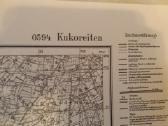 Kukoraičiai žemėlapio kopija 1941 m.