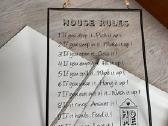 Interjero dekoracija "House rules"