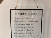 Interjero dekoracija "House rules" - nuotraukos Nr. 3