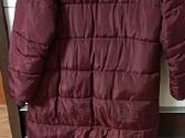 Ilgas bordo spalvos paltas (l/XL dydis) - nuotraukos Nr. 3