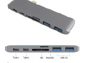 MacBook Pro, iPad Hub Type-c HD-4k, Hdmi Nauji - nuotraukos Nr. 8