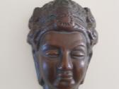 Bronzinė Būdos kaukė 13x9cm