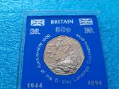 D.britanijos 50p.1994m.išsilaipinimas Normandijoje