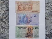 Egipto banknotai 3vnt,- 5€