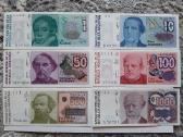 Argentinos banknotu rinkinys Unc 6vnt.-8€