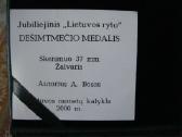 10 - Cio Jubiliejinis Medalis " Lietuvos Ryto". De - nuotraukos Nr. 3