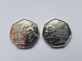 UK 2019m. 50 pensų Paddington monetos Unc