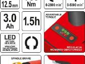 Akumuliatorinis smūginis veržliasūkis 700nm - nuotraukos Nr. 7