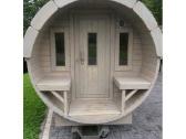 Apvali Lauko pirtis kubilas sauna bačka 3m ilgio - nuotraukos Nr. 4