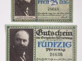 1921m. Šilutė/heydekrug 25 ir 50 pfennig