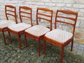 Vintažinės mid century tikmedžio kėdės - nuotraukos Nr. 2