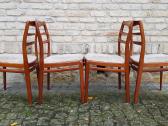 Vintažinės mid century tikmedžio kėdės