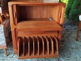 Vintažinė mid century tikmedžio masyvo spintelė - nuotraukos Nr. 5