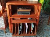 Vintažinė mid century tikmedžio masyvo spintelė - nuotraukos Nr. 7