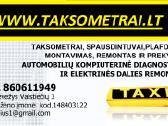 Taksi įranga. Taksometras , plafonas .