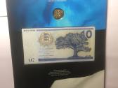 10 kronų banknotas 2008m ir moneta 1 krona 2008m - nuotraukos Nr. 3