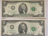 JAV 2 Doleriai bankinis stovis Unc