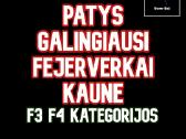 F3 kategorijos fejerverkai Kaune: +370 678 02908