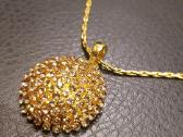 Pakabukas su grandinele su swarovski kristalais - nuotraukos Nr. 4