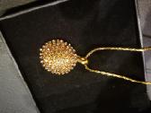 Pakabukas su grandinele su swarovski kristalais - nuotraukos Nr. 6