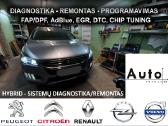 Peugeot, Renault, Citroen diagnostika, Klaipėda