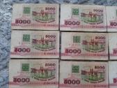 Baltarusijos 5000 rubliu banknotai 14vnt.-4€ - nuotraukos Nr. 3