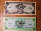 Italija 1943 1000 ir 500 lire Copy - nuotraukos Nr. 2