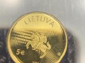 Auksine 5€ moneta iš serijos “Lietuvos mokslas - nuotraukos Nr. 4