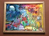 The painting - Būk Laiminga / Goldfish Painting