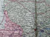 1943 m. žemėlapis Vokietijos/rusijos zonos - nuotraukos Nr. 4