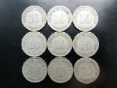Vokietijos Imperijos 10 pfenigų nominalo monetos - nuotraukos Nr. 5