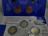 5x2 Eur (A, D, F, G, J) Vokietijos monetų rinkinys
