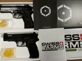 Pigūs firminiai airsoft spyruokliniai pistoletai