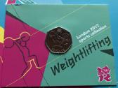 Moneta UK 2012m 50 pensu weightlifting