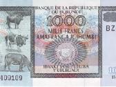 Burundis 1000 francs 2009m 2000 francs 2008m unc