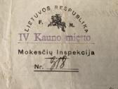 Smetoniniai Kauno m. savivaldybės ir kt dokumentai - nuotraukos Nr. 2