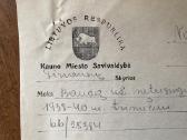 Smetoniniai Kauno m. savivaldybės ir kt dokumentai - nuotraukos Nr. 6