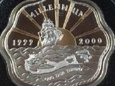 Moneta bermuda 2000m 2 dollar sidabras