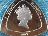 Moneta bermuda 1997m 3 dollars sidabras - nuotraukos Nr. 2