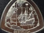 Moneta bermuda 1998m 3 dollars sidabras